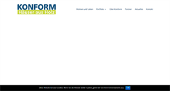 Desktop Screenshot of holzhauskonform.de